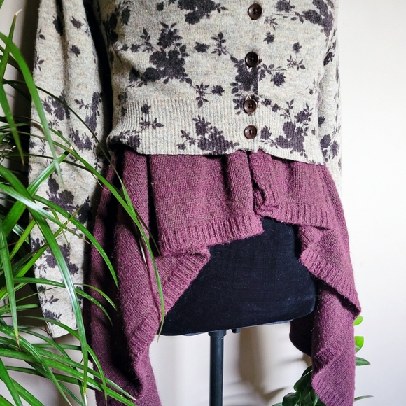 Beautiful overlap Wool/Alpaca sweater - Picture 4 of 12